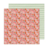 Jen Hadfield - Flower Child Collection - 12 x 12 Double Sided Paper - Mellow Melon