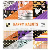 Die Cuts with a View - 6 x 6 Double Sided Paper Stack - Happy Haunts - Copper Foil Accents