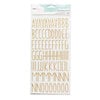 American Crafts - Dear Lizzy Collection - Alpha Thickers - Gold Foil