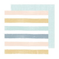 Heidi Swapp - Set Sail Collection - 12 x 12 Double Sided Paper - Stripes Multi