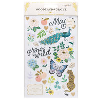 Maggie Holmes - Woodland Grove Collection - Sticker Book with Gold Foil Accents