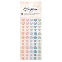 Crate Paper - Gingham Garden Collection - Stickers - Enamel Dots and Shapes