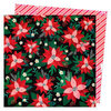 Vicki Boutin - Peppermint Kisses Collection - Christmas - 12 x 12 Double Sided Paper - Floral Sprig