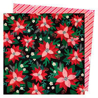 Vicki Boutin - Peppermint Kisses Collection - Christmas - 12 x 12 Double Sided Paper - Floral Sprig