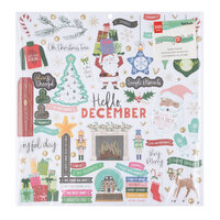 Vicki Boutin - Peppermint Kisses Collection - Christmas - Stickers - 12 x 12 Foam Stickers