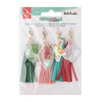 Vicki Boutin - Peppermint Kisses Collection - Christmas - Tassels with Charms