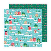 Paige Evans - Sugarplum Wishes Collection - 12 x 12 Double Sided Paper - Paper 4