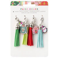Paige Evans - Sugarplum Wishes Collection - Embellishments - Enamel Charm Tassels