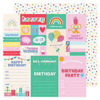 Pebbles - All The Cake Collection - 12 x 12 Double Sided Paper - Tag Page