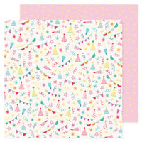 Pebbles - All The Cake Collection - 12 x 12 Double Sided Paper - Party Decor