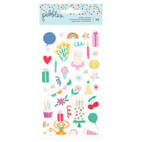 Pebbles - All The Cake Collection - Puffy Stickers - Icons