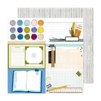 Vicki Boutin - Discover And Create Collection - 12 x 12 Double Sided Paper - 4 x 6 Journaling Cards