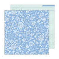 Bea Valint - Poppy and Pear Collection - 12 x 12 Double Sided Paper - Blue Skies