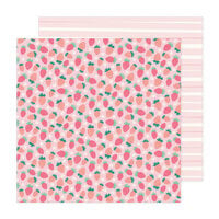 Bea Valint - Poppy and Pear Collection - 12 x 12 Double Sided Paper - Berry Good