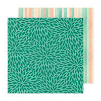 American Crafts - April and Ivy Collection - 12 x 12 Double Sided Paper - Forest Foliage