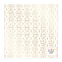 Bea Valint - Poppy and Pear Collection - 12 x 12 Double Sided Paper - Vellum and Gold Foil