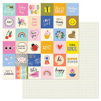American Crafts - Life Of The Party Collection - 12 x 12 Double Sided Paper - Woo Hoo