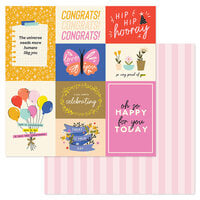 American Crafts - Life Of The Party Collection - 12 x 12 Double Sided Paper - Proud of You