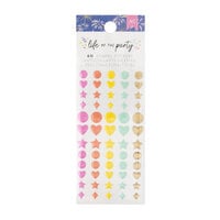 American Crafts - Life Of The Party Collection - Enamel Dots - Iridescent Glitter