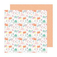 Celes Gonzalo - Rainbow Avenue Collection - 12 x 12 Double Sided Paper - Happy Mail