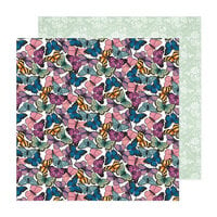 American Crafts - Dreamer Collection - 12 x 12 Double Sided Paper - Butterflies