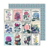 American Crafts - Dreamer Collection - 12 x 12 Double Sided Paper - Seed Packets