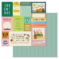 American Crafts - Coast-To-Coast Collection - 12 x 12 Double Sided Paper - Ready To Roam