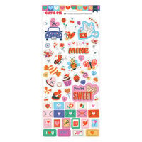 American Crafts - Cutie Pie Collection - 6 x 12 Cardstock Stickers