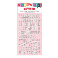 American Crafts - Cutie Pie Collection - Puffy Stickers - Alphabet