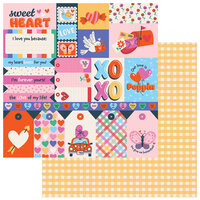 American Crafts - Cutie Pie Collection - 12 x 12 Double Sided Paper - Forever Yours