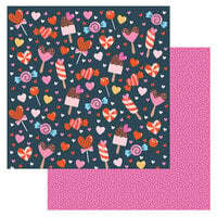 American Crafts - Cutie Pie Collection - 12 x 12 Double Sided Paper - Sweetheart