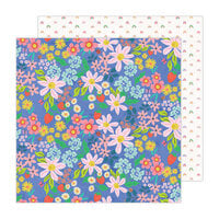 Pebbles - Cool Girl Collection - 12 x 12 Double Sided Paper - Garden