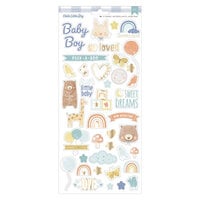 American Crafts - Hello Little Boy Collection - 6 x 12 Cardstock Stickers - Gold Foil