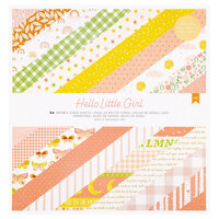 American Crafts - Hello Little Girl Collection - 12 x 12 Paper Pad