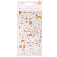 American Crafts - Hello Little Girl Collection - Puffy Stickers - Icons