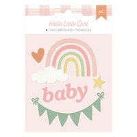 American Crafts - Hello Little Girl Collection - Dies