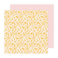 Pebbles - Sunny Bloom Collection - 12 x 12 Double Side Paper - Sunny Blooms