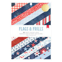 American Crafts - Flags And Frills Collection - 6 x 8 Paper Pad