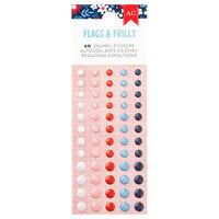 American Crafts - Flags And Frills Collection - Enamel Dots