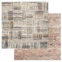 American Crafts - Cedar House Collection - 12 x 12 Double Sided Paper - Headliners