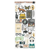 American Crafts - Cedar House Collection - Puffy Stickers - Icons
