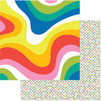 American Crafts - Whatevs Collection - 12 x 12 Double Sided Paper - Good and Groovy