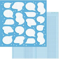 American Crafts - Whatevs Collection - 12 x 12 Double Sided Paper - Let's Chat