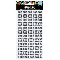American Crafts - Whatevs Collection - Puffy Stickers - Alpha - Matte
