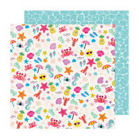 Pebbles - Fun In The Sun Collection - 12 x 12 Double Sided Paper - Beach Days