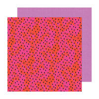 Pebbles - Fun In The Sun Collection - 12 x 12 Double Sided Paper - Melon Magic