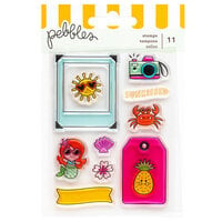 Pebbles - Fun In The Sun Collection - Clear Photopolymer Stamps