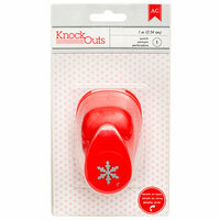American Crafts - Knock Outs - Deck the Halls Collection - Christmas - Mini Punch - Snowflake - 1 Inch