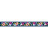American Crafts - Grosgrain Ribbon - 1.5 Inch - Navy Floral - 3 Yards