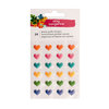 American Crafts - Hustle and Heart Collection - Puffy Stickers - Hearts